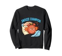 Snooze Champion Lustiger Alarm Morgen Humor Design Sweatshirt