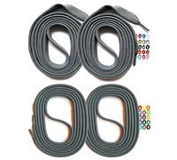 SNORS 2 PAAR runde Schnürsenkel GRAU 110cm Ø3mm - waschbar, reißfest, Schuhband für Halbschuhe, Sportschuhe, Sneaker, Laces, Rundsenkel