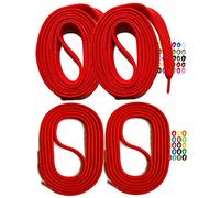 SNORS 2 PAAR runde Schnürsenkel ROT 110cm Ø3mm - waschbar, reißfest, Schuhband für Halbschuhe, Sportschuhe, Sneaker, Laces, Rundsenkel