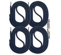 SNORS 2 PAAR Schnürsenkel rund DUNKELBLAU 105cm Ø5mm, Sicherheit Senkel für Arbeitsschuhe, Wanderschuhe, Stiefel - reißfest, waschbar, Schuhband