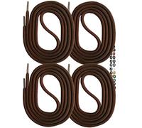 SNORS 2 PAAR Schnürsenkel rund DUNKELBRAUN 90cm Ø5mm, Sicherheit Senkel für Arbeitsschuhe & Wanderschuhe, Stiefel - reißfest, waschbar, Schuhband