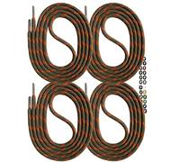 SNORS 2 PAAR Schnürsenkel rund SCHLAMM ORANGE 135cm Ø5mm, Sicherheit Senkel für Arbeitsschuhe & Outdoor, Stiefel - reißfest, waschbar, Schuhband