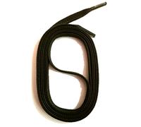 SNORS flache Schnürsenkel GEWACHST DUNKELBRAUN 150cm 6mm - Baumwolle, Senkel flach für Stiefel Stiefeletten Boots, edle Schuhbänder reißfest