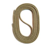 SNORS runde Schnürsenkel GEWACHST SAND 150cm Ø3mm - Baumwolle, Rundsenkel für Stiefel Stiefeletten Boots Leder, edle Schuhbänder reißfest