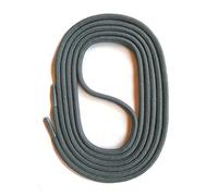 SNORS runde Schnürsenkel GRAU 90cm Ø3mm - stabil, reißfest, waschbar, robuste Schuhbänder für Sneaker Sport- und Laufschuhe Halbschuhe