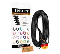 SNORS SATIN Schnürsenkel flach 20 Farben 75-130cm - Satinband Senkel | 1 Paar Flachsenkel aus Deutschland - reißfest, zugstabil, waschbar, edel, Laces für Sneaker, Kinder- und Damenschuhe