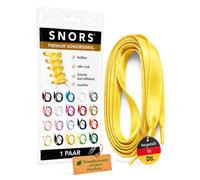 SNORS SATIN Schnürsenkel flach 20 Farben 75-130cm - Satinband Senkel | 1 Paar Flachsenkel aus Deutschland - reißfest, zugstabil, waschbar, edel, Laces für Sneaker, Kinder- und Damenschuhe