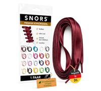 SNORS SATIN Schnürsenkel flach 20 Farben 75-130cm - Satinband Senkel | 1 Paar Flachsenkel aus Deutschland - reißfest, zugstabil, waschbar, edel, Laces für Sneaker, Kinder- und Damenschuhe