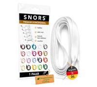 SNORS SATIN Schnürsenkel flach 20 Farben 75-130cm - Satinband Senkel | 1 Paar Flachsenkel aus Deutschland - reißfest, zugstabil, waschbar, edel, Laces für Sneaker, Kinder- und Damenschuhe