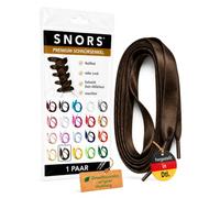 SNORS SATIN Schnürsenkel flach 20 Farben 75-130cm - Satinband Senkel | 1 Paar Flachsenkel aus Deutschland - reißfest, zugstabil, waschbar, edel, Laces für Sneaker, Kinder- und Damenschuhe
