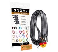SNORS SATIN Schnürsenkel flach 20 Farben 75-130cm - Satinband Senkel | 1 Paar Flachsenkel aus Deutschland - reißfest, zugstabil, waschbar, edel, Laces für Sneaker, Kinder- und Damenschuhe