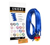 SNORS SATIN Schnürsenkel flach 20 Farben 75-130cm - Satinband Senkel | 1 Paar Flachsenkel aus Deutschland - reißfest, zugstabil, waschbar, edel, Laces für Sneaker, Kinder- und Damenschuhe