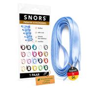 SNORS SATIN Schnürsenkel flach 20 Farben 75-130cm - Satinband Senkel | 1 Paar Flachsenkel aus Deutschland - reißfest, zugstabil, waschbar, edel, Laces für Sneaker, Kinder- und Damenschuhe