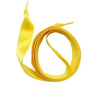 SNORS SATIN Schnürsenkel flach GELB 75cm 10mm - reißfest, zugstabil, waschbar, glänzend, edel, Sneaker, Sportschuhe, Damenschuhe Schuhband Senkel
