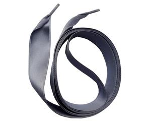 SNORS SATIN Schnürsenkel flach GRAU 110cm 10mm - reißfest, zugstabil, waschbar, glänzend, edel, Sneaker, Kinderschuhe, Damenschuhe Schuhband Band
