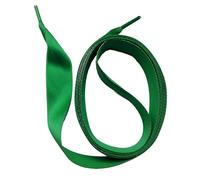 SNORS SATIN Schnürsenkel flach GRÜN 75cm 10mm - reißfest, zugstabil, waschbar, glänzend, edel, Sneaker, Kinderschuhe, Damenschuhe Schuhband Band
