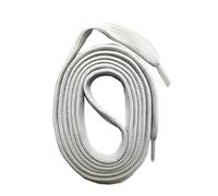 SNORS SCHNÜRSENKEL flach HELLGRAU 180cm, reißfest, Made in Germany, universelle Flachsenkel aus Polyester für Sportschuhe Sneaker Turnschuhe und Stiefel - ÖkoTex, 6mm breit
