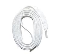SNORS SCHNÜRSENKEL flach WEISS 75cm, reißfest, Made in Germany, universelle Flachsenkel aus Polyester für Sportschuhe Sneaker Turnschuhe und Kinderschuhe - ÖkoTex, 6mm breit