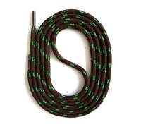 SNORS Schnürsenkel rund DUNKELBRAUN GRÜN 75cm Ø5mm, Sicherheitssenkel für Arbeitsschuhe, Wanderschuhe, Stiefel - reißfest, waschbar, Schuhband