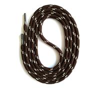 SNORS Schnürsenkel rund DUNKELBRAUN HELLGRAU 120cm Ø5mm, Sicherheitssenkel für Arbeitsschuhe & Wanderschuhe - sehr reißfest, waschbar, Schuhband