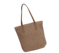 Snorvixre Damen Tasche aus gewebtem Stroh, große Kapazität, Umhängetaschen, lässige Unterarm Geldbörse, Reisehandtasche für Strand und den täglichen Gebrauch, Retro Geldbörse aus Stroh