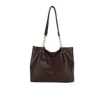 Snorvixre Moderne, geräumige Umhängetasche, leichte Umhängetasche aus PU Leder mit Fächern für Arbeit und Schule, Pendlertasche für Damen mit Kettenriemen Design