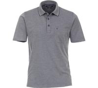 Casa Moda Polo-Shirt unifarben Brusttasche graues Dunkelblau XL