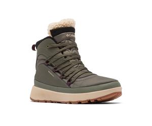 Snowboots COLUMBIA "RED HILLS™ OMNI-HEAT™", Damen, Gr. 38,5, grün (alpine tundra, moonvista), Leder, Textil, Schuhe Snowboots, gefüttert (88312333-38,5) alpine tundra, moonvista