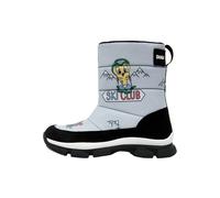 Snowboots DOGO "Nortia Winterboot / Snowboot Looney Tunes Ski Club Damen", Damen, Gr. 39, Normalschaft, schwarz-weiß (grau), Polyurethan, Schuhe Snowboots, Handgefertigt (55892431-39) grau