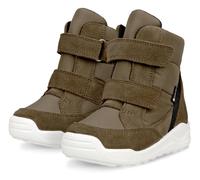 Snowboots ECCO "Winterstiefel URBAN MINI", Jungen, Gr. 23, grün (khaki), Textil, Veloursleder, Schuhe Snowboots, Winterboots, Klettstiefel, Winterstiefel mit Klettriemchen, GORE-TEX (23516662-23)