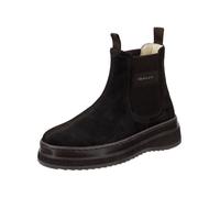 Snowboots GANT "Gant Stiefel Veloursleder/Textil", Damen, Gr. 39, dunkelbraun, Textil, Veloursleder, Schuhe Snowboots (70588519-39) dunkelbraun