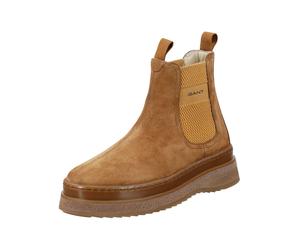 Snowboots GANT "Gant Stiefel Veloursleder/Textil", Damen, Gr. 41, grau (sand), Textil, Veloursleder, Schuhe Snowboots (97258654-41) sand