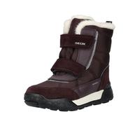 Snowboots GEOX "Geox Stiefel Leder/Textil", Mädchen, Gr. 28, burgundy, Leder, Textil, Schuhe Snowboots (64120125-28) burgundy