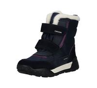 Snowboots GEOX "Geox Stiefel Leder/Textil", Mädchen, Gr. 34, navy, lila, Leder, Textil, Schuhe Snowboots (94998969-34)