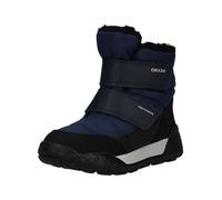 Snowboots GEOX "Geox Stiefel Lederimitat/Textil", Mädchen, Gr. 33, blau (navy, lime), Lederimitat, Textil, Schuhe Snowboots (65524212-33) navy, lime