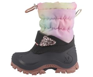 Snowboots LURCHI "Fanty", Mädchen, Gr. 30, grau, rainbow, Synthetik, Textil, Schuhe Snowboots, Winterboots mit buntem Schaft, Größenschablone zum Download (56281604-30) grau, rainbow