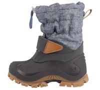 Snowboots LURCHI "Finn", Mädchen, Gr. 25, blau (grau, jeansblau), Synthetik, Textil, Schuhe Snowboots, Winterboots mit Schurwolle, Größenschablone zum Download (38005940-25) grau, jeansblau