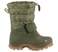 Snowboots LURCHI "Finn", Mädchen, Gr. 33, grün (olivgrün), Synthetik, Textil, Schuhe Snowboots, Winterboots mit Schurwolle, Größenschablone zum Download (46200530-33) olivgrün