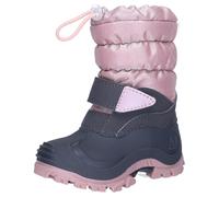 Snowboots LURCHI "Fjonna", Mädchen, Gr. 32, grau (grau, rosa), Synthetik, Textil, Glitzer, Schuhe Snowboots, Snowboots, Warmfutter, Größenschablone zum Download (20814138-32)
