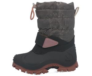 Snowboots LURCHI "Fjonna", Mädchen, Gr. 33, grau (grau, rosa), Synthetik, Textil, metallisierte Fasern, Schuhe Snowboots, Winterboots mit Glitzerbesatz, Größenschablone zum Download (64576858-33) grau