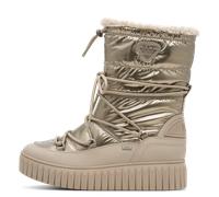 Snowboots MARCO TOZZI, Damen, Gr. 39, taupe, Lederimitat, Textil, glänzend, Schuhe Snowboots, Plateau, Winterboots, Schneeboots mit praktischem Schnellverschluss (78603150-39) taupe
