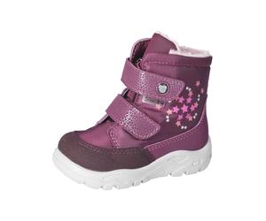 Snowboots PEPINO "Pepino Stiefelette Lederimitat", Mädchen, Gr. 24, pink (merlot), Lederimitat, Schuhe Snowboots (42523236-24) merlot