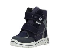 Snowboots RICOSTA "Ricosta Stiefel Leder/Synthetik", Mädchen, Gr. 27, blau, grau, Leder, Synthetik, Schuhe Snowboots (86801464-27) blau, grau