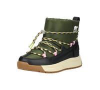 Snowboots SOREL "Sorel Stiefel Lederimitat/Textil", Damen, Gr. 37, schwarz (schwarz, grün), Lederimitat, Textil, Schuhe Snowboots (69607937-37) schwarz, grün