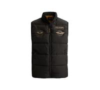 Steppweste PME LEGEND, Herren, Gr. 3XL, schwarz (jet schwarz), Web, Obermaterial: 100% Polyester, normal hüftlang, Westen Steppweste, Reißverschlusstaschen von innen und außen (71612816-XXXL) jet schw