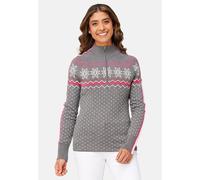 Snowhut Zip Neck Pullover Damen - m. grey - XS