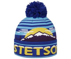 Snowy Mountains Freestyle Beanie by Stetson blau-gelb One Size