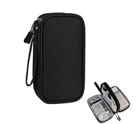 SNZ Kabelorganizer Tasche Reise Doppelschicht-Design - Wasserdichter Rucksack Organizer für Ladekabel, Powerbank, Kopfhörer - Reise Gadgets mit USB-C-Halter für Camping/Büro/Flugzeug