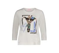 so cosy - Kurzarm-Shirt mit 3/4-Ärmeln beige - Gr. - 36