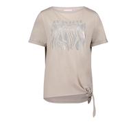 so cosy - Kurzarm-Shirt mit Frontprint beige - Gr. - 38
